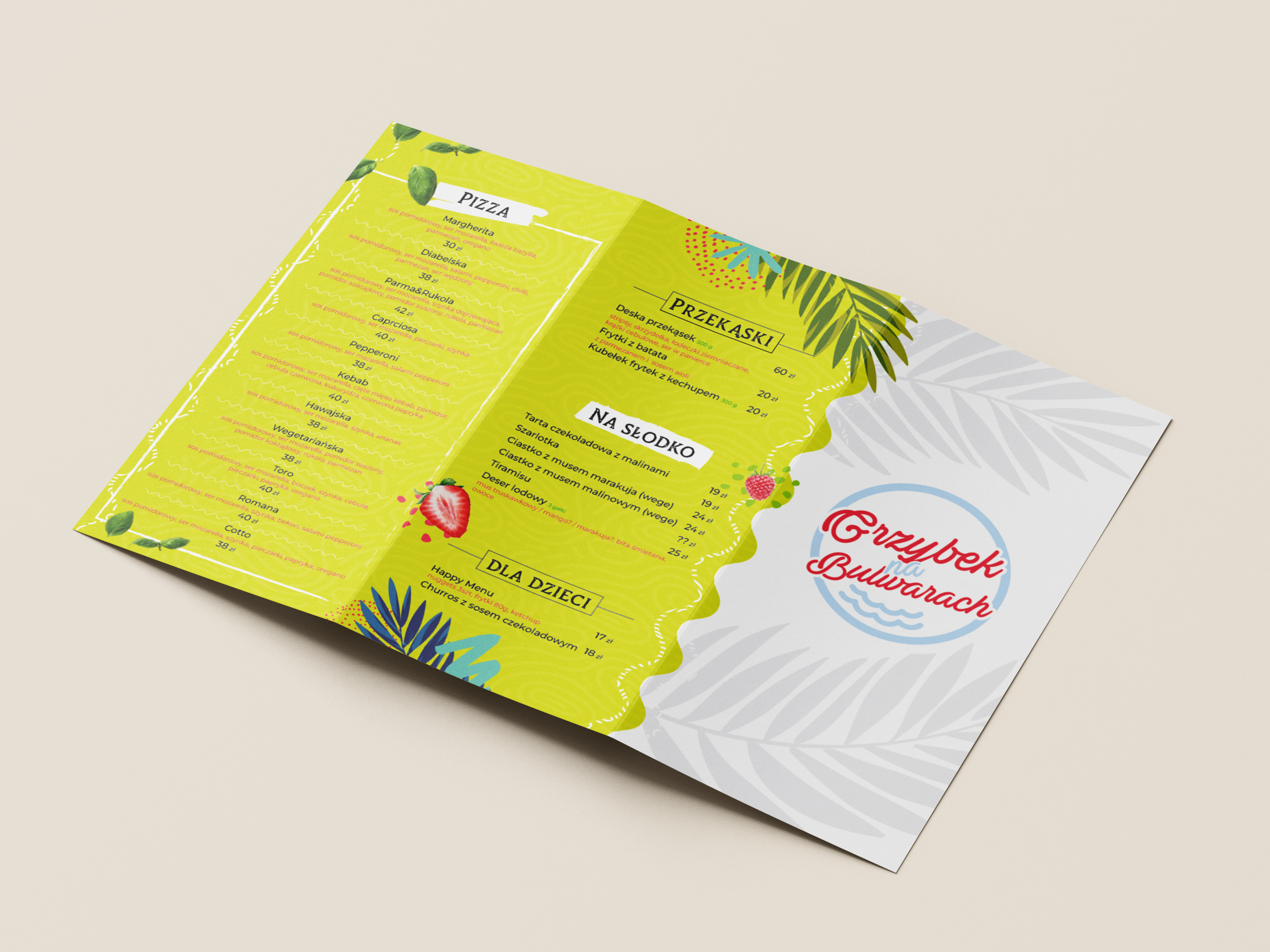 Menu Restauracja 2